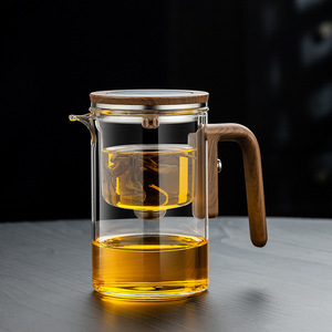 <strong>Vintage</strong> Elegant All-Glass Heat-Resistant Gongfu <strong>Tea</strong> <strong>Set</strong> with Water Separation Filter - Product Image 3