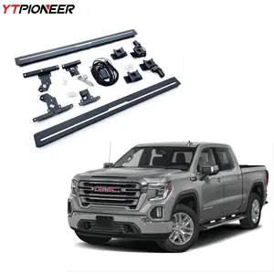 YTPIONEER Impermeável Carro De Alumínio Retrátil Automático Auto Power Running Boards Electric Side Step Para Caminhões GMC Sierra