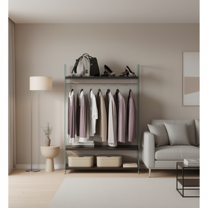 Rail à vêtements pour armoires de salon avec compatibilité ML 10F, solution de rangement au design moderne - Product Image 3