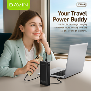BAVIN <span class=keywords><strong>100W</strong></span> Super Fast Charging PC1110S 25000mah Power Bank avec <span class=keywords><strong>chargeur</strong></span> rapide Type C Câble USB C - Product Image 6
