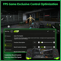 Manette de jeu sans fil et filaire Gamwing AoBing AB05, double vibration, rechargeable, latence nulle, prise casque pour Android et iOS