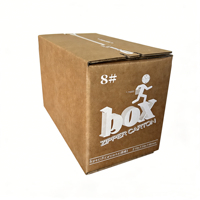 Boîte d'expédition auto-adhésive avec logo personnalisé, boîte en carton ondulé haut de gamme avec bande facile à déchirer, matériaux recyclés