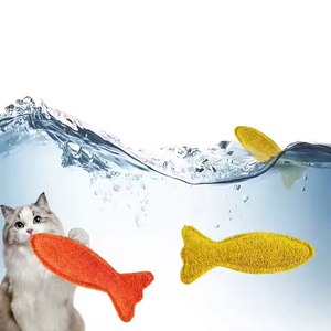 Juguete Natural de Fibra Vegetal Comestible para Mascotas, Juguete para Perros para Masticar y Limpiar los Dientes, Simulación de Pez con Hierba Gatera - Product Image 2