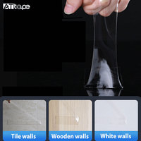 Cinta Adhesiva de Doble Cara, Resistente al Agua, Acrílica, Elastomérica, Blanca, Nano, de 1mm/3mm de Grosor, para Enmascarar, Ideal para Navidad