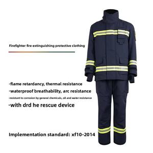 Combinaison de pompier personnalisable directement de l'usine, 20 styles, certifiée 3C, fabriquée en matériau Aramid, protection incendie - Product Image 3