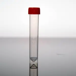 实验室供应商微生物学测试医用耗材塑料一次性唾液收集10毫升翻盖样品管