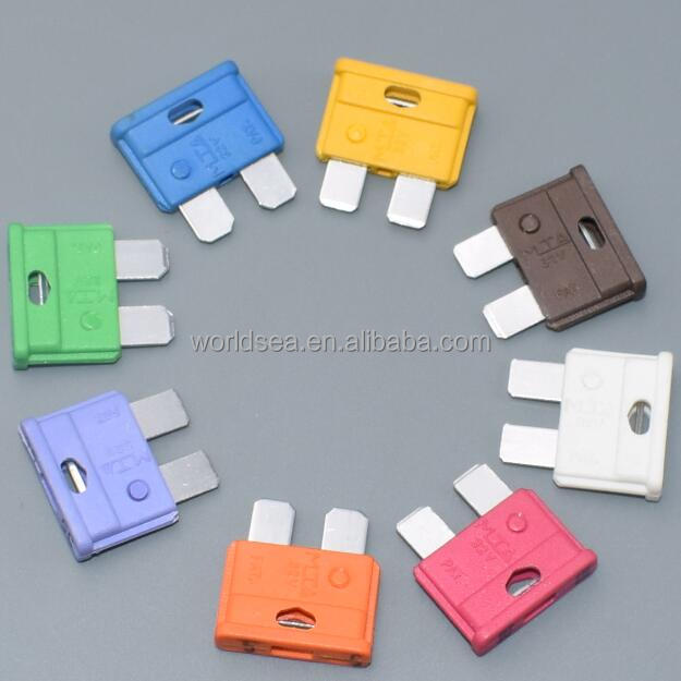 (PBT+ZINC)High Temperature Resistant Automotive Car Blade Fuse SUV Truck Fuse 5A 7.5A 10A 15A 20A 25A 30A 35A