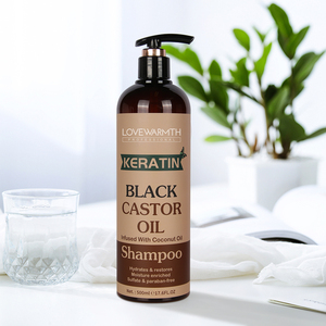 Shampooing et <span class=keywords><strong>shampoing</strong></span> à personnaliser, disponible en 60 ml, kératine, noir, huile de ricin - Product Image 4