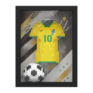 Set da Costruzione OEM Micro Maglia da Calcio e Pallone - Kit di Alta Precisione da 2,5 mm per Esposizione in Sala dei Tifosi e Regalo da Collezione - Product Image 2