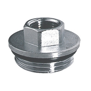 Raccordo di riduzione cromato per ventola di scarico 1" x 3/8 per collezionisti - Product Image 1