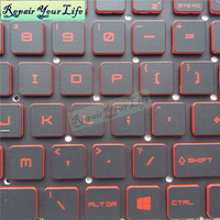 US UI Keyboard Backlit Laptop hitam untuk MSI Gaming GS60 GE62 2QD 2QE 2QF GS70 GP62 GP72 GE72 GL62 GP60 WS60 tombol merah