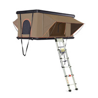 Tente de toit pour SUV en alliage d'aluminium, tissu Oxford quatre saisons, ouverture rapide automatique, pliable, coupe-vent, imperméable