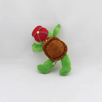 Uyeah OEM, jouet personnalisé sur mesure, animaux marins, jouet en peluche en coton PP doux, tortue mignonne, peluche personnalisée avec chapeau pour cadeaux