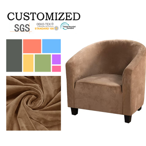 Housse de siège de canapé moderne en polyester, vente en gros d'usine, velours argenté, arc, tout compris, élastique, pour cybercafé, hôtel - Product Image 1