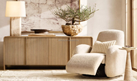 MINYU 2025 Armoires de luxe en bois de chêne massif de style wabi-sabi pour la maison Tables console pour le hall, la ferme et le salon