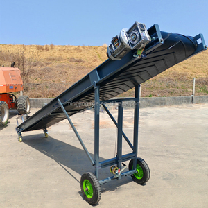 Madencilik kömür kumu mobil bant konveyörü için özelleştirilmiş siyah kauçuk Chevron çakıl taşı - Product Image 4