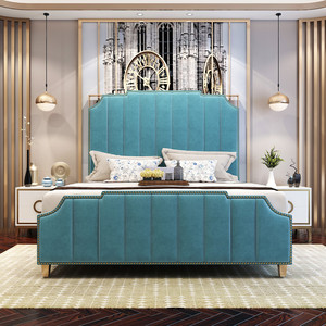 Cheap Leather Bedroom Furniture <strong>King</strong> <strong>Size</strong> Double Storage <strong>Bed</strong> - Product Image 6
