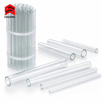Tube en verre borosilicate résistant à la chaleur pour visiographe de chaudière chimique, tube en verre transparent haute température, longueur personnalisée