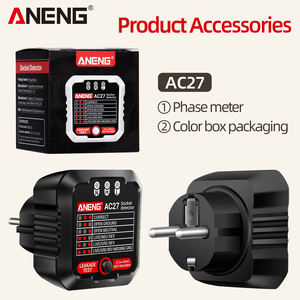 ANENG AC27 <span class=keywords><strong>Outlet</strong></span> <span class=keywords><strong>Tester</strong></span> 250V Detecção Rápida Soquete <span class=keywords><strong>Tester</strong></span> Plug Ground Line Circuito Elétrico Automático Polaridade Detector De Tensão - Product Image 5