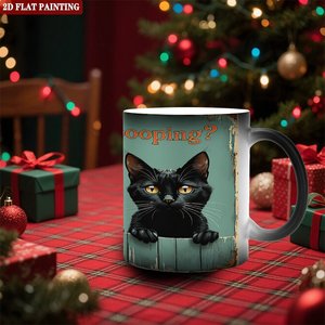 <b>Magic</b> Mug Frosted Black 11oz Ceramic Heat Activated Color Changing <b>Cup</b> Novelty Store - Product Image 2