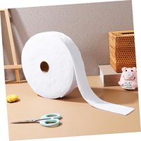 Bande de rembourrage non tissée Jelly Roll blanche 120 g/m² 100 % polyester, résistante au rétrécissement, toucher doux pour tapis décoratifs
