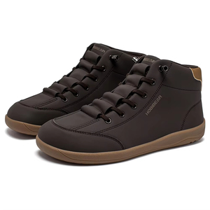 Mid-Top Barefoot Shoes Unisex Wide Toe Box Minimalist Ankle <b>Boots</b> Artificial Leather Non-Slip Outdoor Sneakers - Product Image 2