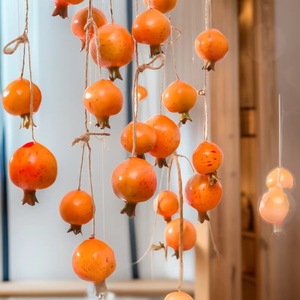 Decoración de Pared de Fruta Artificial de Espuma de Caqui para la Industria del Alcanfor, Adorno de Otoño para Sala de Estar y Hogar - Product Image 1