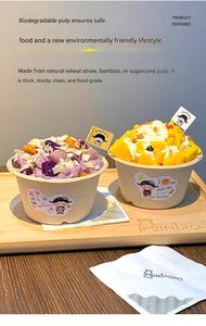 Envase Biodegradable para Comida para Llevar, Caja Bento para Comida Rápida, Caja de Papel para Almuerzo de Pulpa de Paja de Trigo - Product Image 6