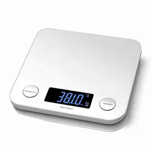 TS-K8005 Zhejiang Hangzhou Yongkang 5KG Touch Button Kitchen Scale Tempered Glass Electronic Digital Food Scale