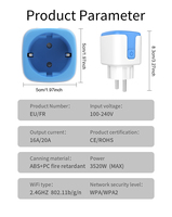 Enchufe Inteligente SIXWGH Matter con Monitoreo de Energía, Compatible con HomeKit/Alexa/Google Home, Control Remoto por Aplicación para el Hogar