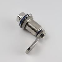 Aisi 316-Cylindre de serrure carré en acier inoxydable étanche IP69K 18mm, verrou de compression quart de tour pour zones hygiéniques