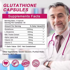 Hochwertige Glutathion-Antioxidans-Kapseln zur Hautaufhellung und Immununterstützung Veganes Nahrungsergänzungsmittel Maßgeschneiderte Formel-Service - Product Image 4