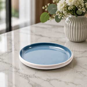 New Unbreakable Blue and White Round Melamine <strong>Plates</strong> Singapore - Product Image 3