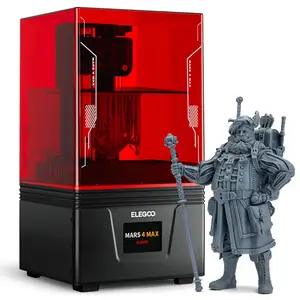 Impressora 3D ELEGOO Mars 4 Max MSLA, dissipação de calor eficiente, precisão de impressão 6K