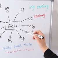 Stylos certifiés Foska MSDS, prix bas et encre de qualité vive, marqueur pour tableau blanc 4 couleurs pour la papeterie, la maison et le bureau