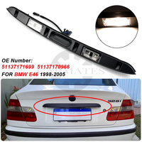 Poignée de couvercle de coffre avec bouton clé pour BMW Série 3 E46 320i 323i 328i 330i 98-2005 Feu de plaque d'immatriculation 51137171699 51137170966