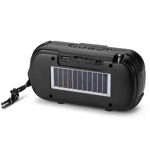 HS-2441 BT Wireless Stereo Speaker with Antenna Solar panel LED display Torch support FM Bnad Radio,MP3 Music player