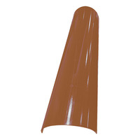 Tuiles solaires de toit en demi-cylindre incurvé personnalisées 50w 60w 80w 100w 12V 18V Panneaux solaires en verre ondulé HJT BC pour toit de maison BIPV