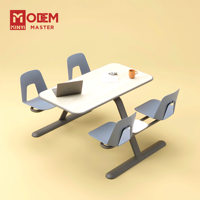MINYI PANCA Ensemble de meubles de restaurant 4 places au design unique pour la table et les chaises de la cafétéria de l'école Nouvelle liste