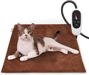 Comfortable Warming Electric Pets Heating Pad Mat Blanket Bed for Dogs Cat Heated with Timer Auto Power-Off Pets Heating Pad