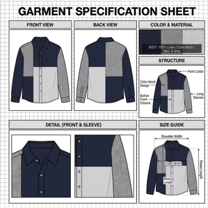 Chemise en <span class=keywords><strong>lin</strong></span> pour homme à manches longues, patchwork color block, 100% <span class=keywords><strong>lin</strong></span>, coupe ample, été, vintage, minimaliste - Product Image 2