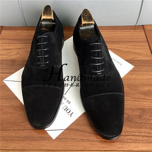 New model <b>Block</b> retro casual business leather shoes for men - genuine leather three-piece oxford shoes - Product Image 6