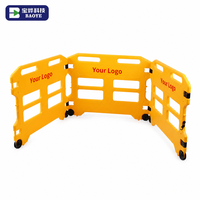 Barrière de sécurité extensible portable Baoye en HDPE pour zone de réparation d'ascenseurs avec protection de niveau professionnel