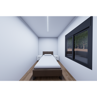 Offre Spéciale 20 pi 40 pi Maison portable Projet de maison conteneur préfabriquée de luxe extensible pour chambre à coucher et cuisine