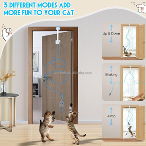 Jouet pour <span class=keywords><strong>chat</strong></span> rétractable automatique à fixer sur la porte, rechargeable par USB, jouet électrique auto-entretenant pour chats d'intérieur - Product Image 5