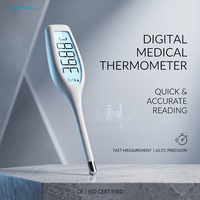 Termometer Oral medis elektronik pintar, termometer ketiak rumah tangga Digital tahan air