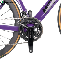 Vélo de route en fibre de carbone super léger 700C avec frein à disque 105 R7120 2x12S et boîtier de pédalier UDH T47 pour la course