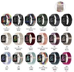 Thể Thao Thông Minh Ban Nhạc Đồng Hồ Đàn Hồi Nylon Dây Đeo Vòng Lặp Cho <span class=keywords><strong>Apple</strong></span> Loạt Đồng Hồ 10 8 7 6 5 4 <span class=keywords><strong>IWatch</strong></span> 40/44 41/45 42/46Mm 49Mm - Product Image 2