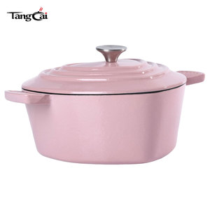 Cacerola Tradicional de Hierro Fundido Esmaltado, Tipo <span class=keywords><strong>Cocotte</strong></span>, 2QT, Apta para Hornear Pan, Compatible con Inducción - Product Image 3
