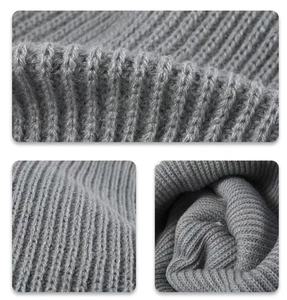 <span class=keywords><strong>Bonnet</strong></span> tricoté chaud d'hiver personnalisé avec logo vintage, style décontracté simple, épais, couleur unie, en acrylique - Product Image 4